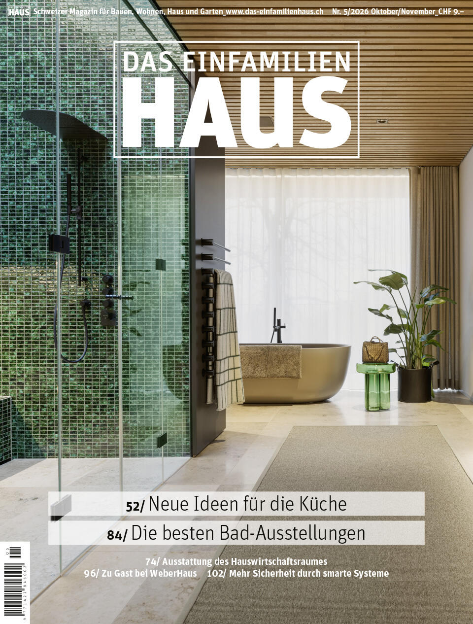 Aktuelle Ausgabe des Magazins DAS EINFAMILIENHAUS