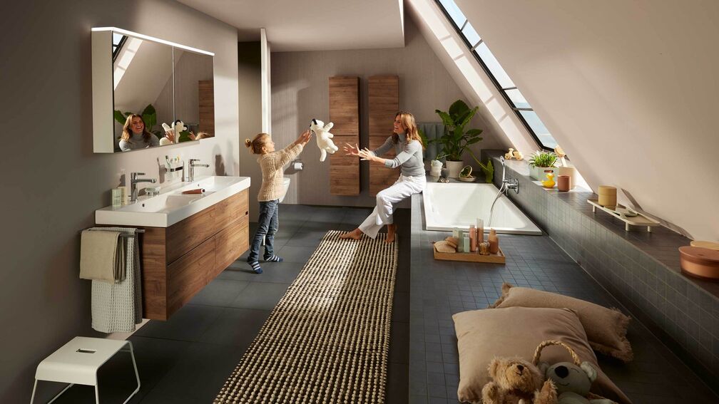 Im Badezimmer
