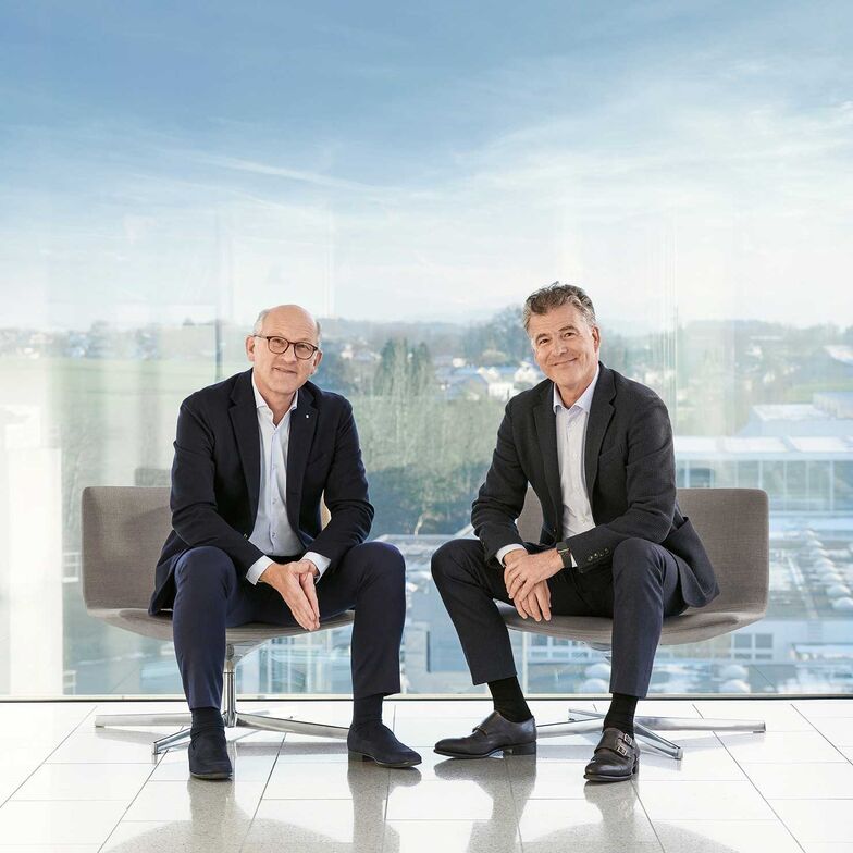 Otto und Mark Bachmann, Urenkel des Gründers Heinrich Bachmann.