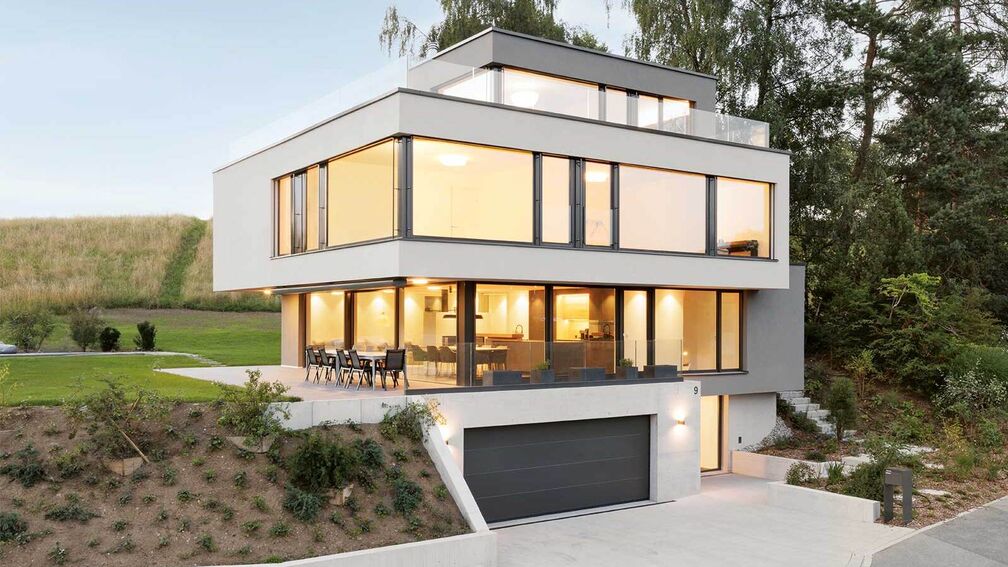 Haus mit Ausblick in die Natur und Zukunft