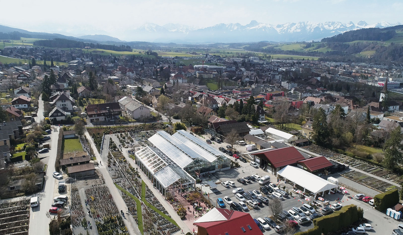 Gartencenter und Baumschule erstrecken sich über eine Fläche von 225 000 Quadratmetern.