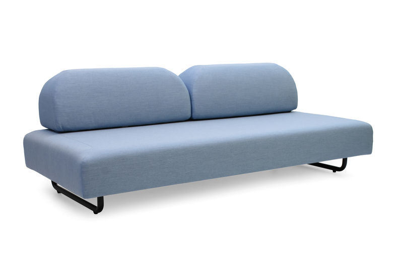 Sofa für draussen: «Barcelona» ist lichtbeständig, und wasserabweisend. In Blau, Hellgrün und Hellgrau.