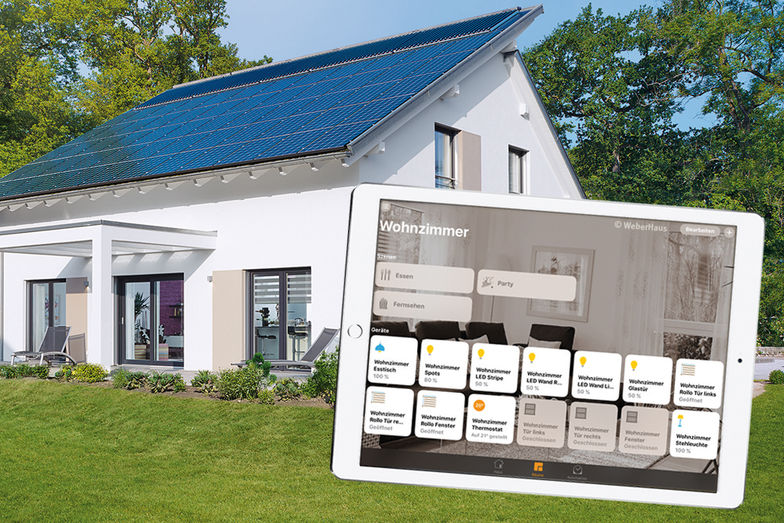 Das Ausstellungshaus «generation 5.5» mit Apple Home Kit-Technologie kann in der Hausausstellung «World of Living» im badischen Rheinau-Linx besichtigt werden. Weber Haus.