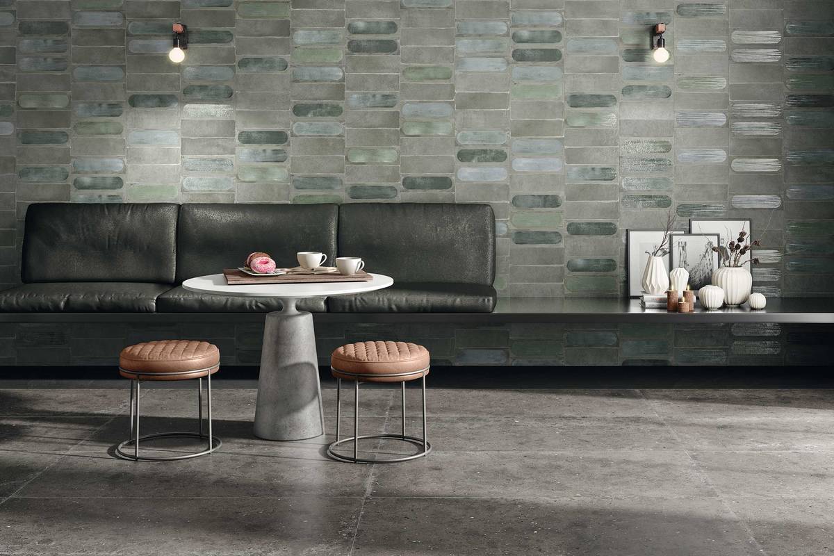 Im Ziegelformat: «Blaze» kann horizontal oder vertikal verlegt werden. Iris Ceramica.