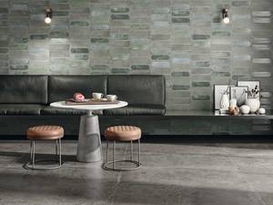 Im Ziegelformat: «Blaze» kann horizontal oder vertikal verlegt werden. Iris Ceramica.